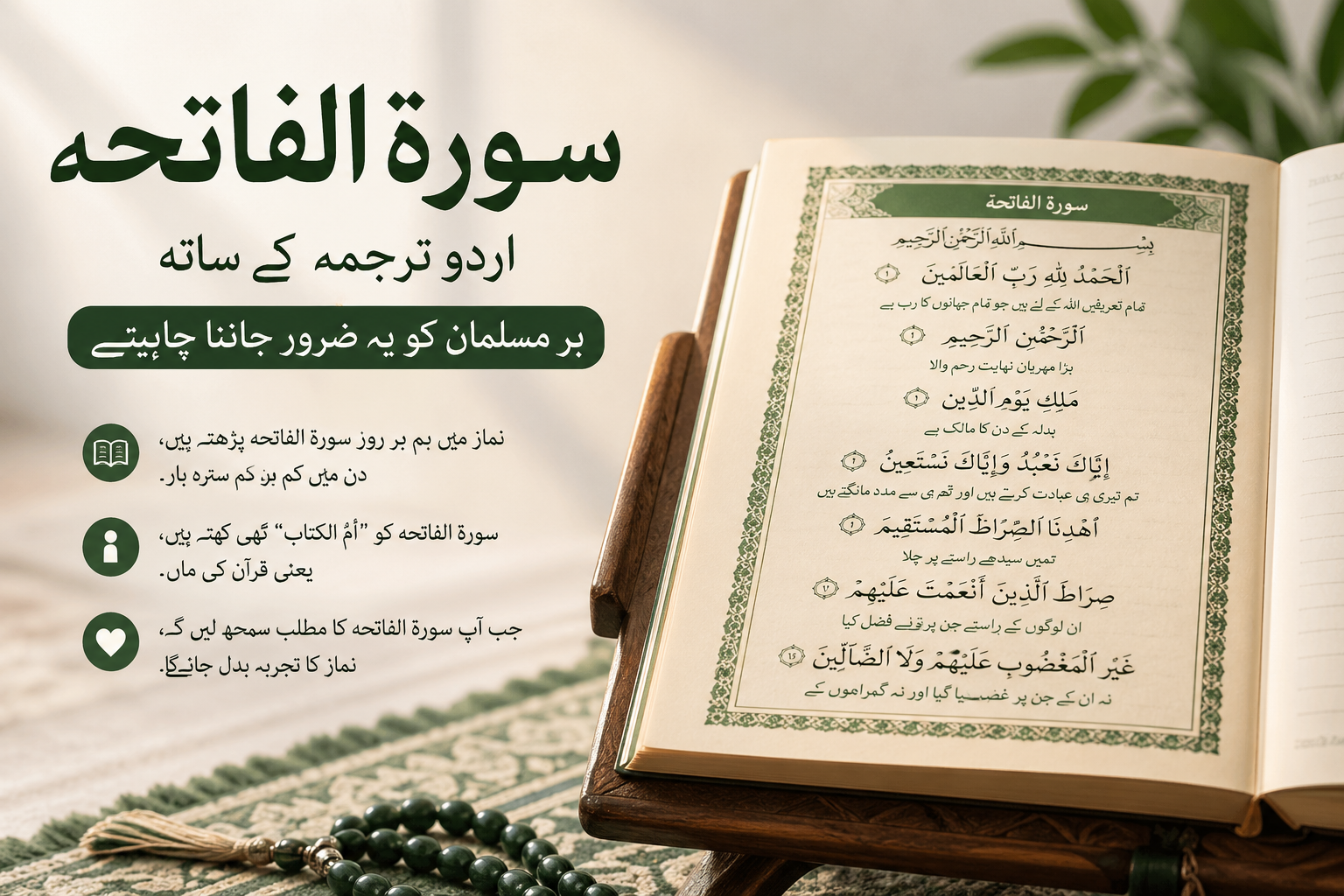 surah fatiha urdu translation